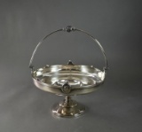 Reed & Barton Silver Plated Roman Medallion Basket