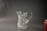 Antique American Brilliant Period Hand Cut Glass Water Pitcher