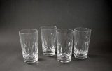 Set of Four Tiffin Elegant Water Glasses