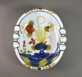 AMM Manicoli Italian Hand Painted Cachepot & Ashtray