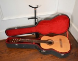Beautiful Vintage 1984 Helmut Hanika M-17 Torres Style Classical Guitar #7, Germany w/ Case & Stand