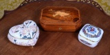 Lot of 3 Fine Music Boxes