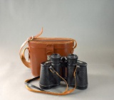 Vintage Hertel & Reuss Optic Kassel 8 x 40 Weitwinkel Binoculars in Leather Case, Germany