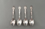 Tiffany & Co Sterling Silver “Richelieu” Four Monogrammed Spoons