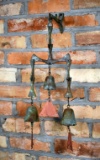 Vintage  Weathered Copper Wind Chimes
