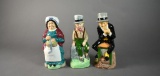 Three Wood & Sons Charles Dickens Toby Jugs: David Copperfield, Uriah Heep, & Peggotty