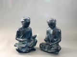 Austin Productions 1961 Mathematician & Scribe Figural Heavy Bookends