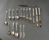 17 Pieces Sterling Silver Flatware: Gorham, Reed & Barton, International, and Others