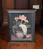Small Decorative Wall Curio or Spice Cabinet