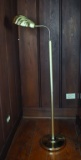 Polished Brass Shell Shade Floor Lamp