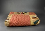 Antique Dresden Plate Handstitched Quilt