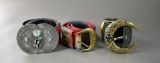 Three Vintage Fancy Belts: Geiger & Other