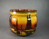 Royal Doulton Arts & Crafts Jardiniere with Poplars at Sunset