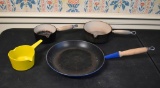Lot of Vintage Le Creuset (3) and Copco (1) Enameled Cookware