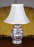 Vintage Rose Medallion Vasiform Lamp