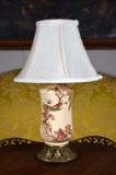 Chinoiserie Decorated J.W. Co. Ceramic Lamp