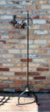 Vintage Wrought & Iron Brass Finish Floor Lamp