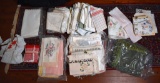 Lot of Mostly Christmas Table Linens