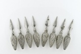 Set of Eight Sterling Silver Corn Holders