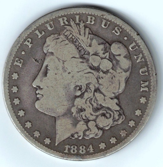1884 Morgan Silver Dollar