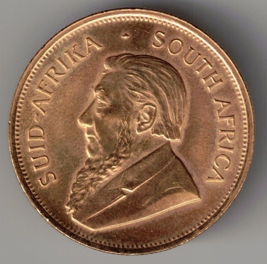 1982 BU South Africa Krugerrand, 1 Troy Oz. Fine Gold
