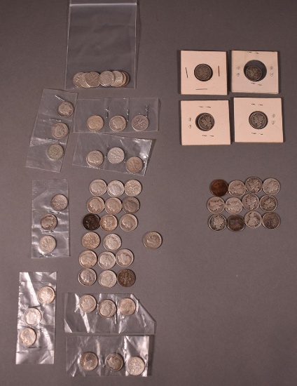 Sixty-Two 90% Silver US Dimes