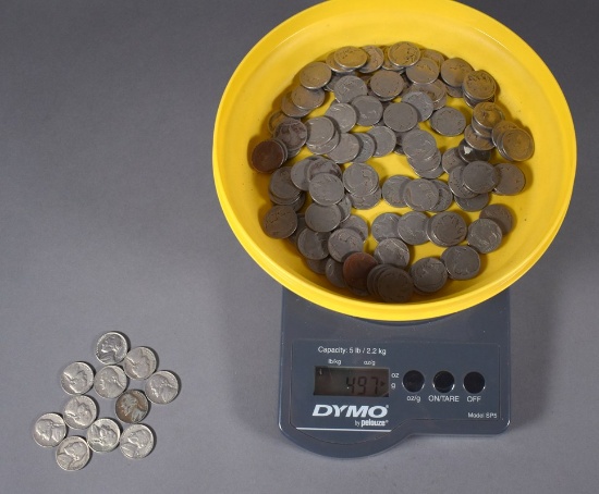 Buffalo Nickels (About 99) and Jefferson Nickels (11)