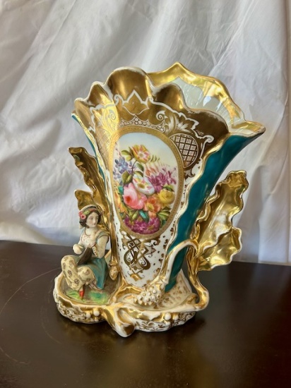 French Vieux Paris Porcelain Vase
