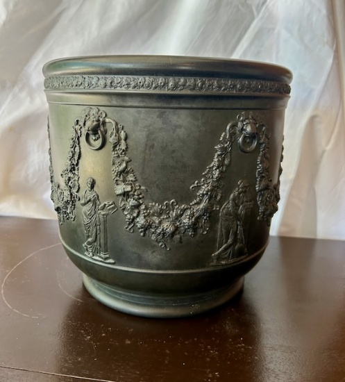 Wedgwood Black Basalt Cache Pot