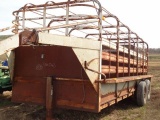 Shop-Built Gooseneck 6' x 20' Livestock Trailer