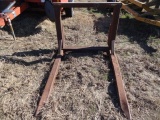 Heavy Duty Hay Fork For Loader (Pin On)