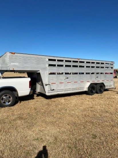 Barrett Aluminum 6'8" x 20' Livestock Trailer