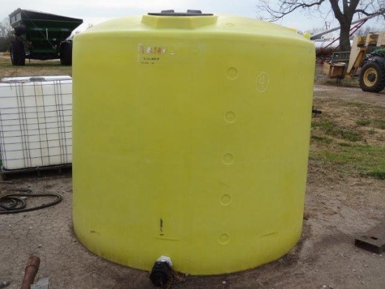 Poly 1,500 Gallon Yellow Tank