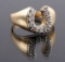 10K Gold and Diamond Horseshoe Ring