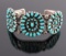 Navajo Sterling Petit Point Turquoise Bracelet