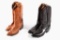 Tony Lama & Lucchese Ostrich &Leather Cowboy Boots