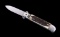 Italian Stag Horn Switchblade Shell Puller Knife