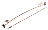 19th C. Sioux Polychrome Bow and Arrow