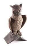 J.W. Fiske Victorian Figural Owl Roof Accent