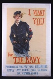 Original WWI Navy Recruiting Poster