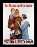Original WWI Victory Liberty Loan War Bond Poster
