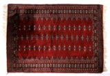 Persian Hand-Knotted Bokhara Woolen Rug