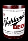 Highlander Beer Figural Can Advertising Sign