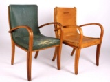 Pair Heywood Wakefield Birch Dinning Room Chairs