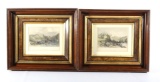 Ornate Picture Frames & Etchings 19th Century