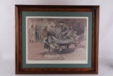Rare C.M. Russell Print 'Peacfulvally Saloon'