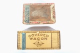 Early Montana Pioneer & Covered Wagon Cigar Boxes