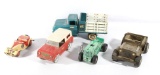 Early Tin Lithograph Toy Trucks & Cars