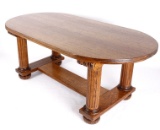 Antique American Quarter Sawn Oak Conference Table