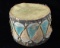 Northern Plains Polychrome Painted Drum 1900